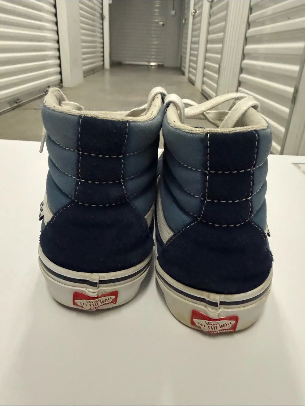 Vans Navy and Blue Sk8-Hi Sneakers